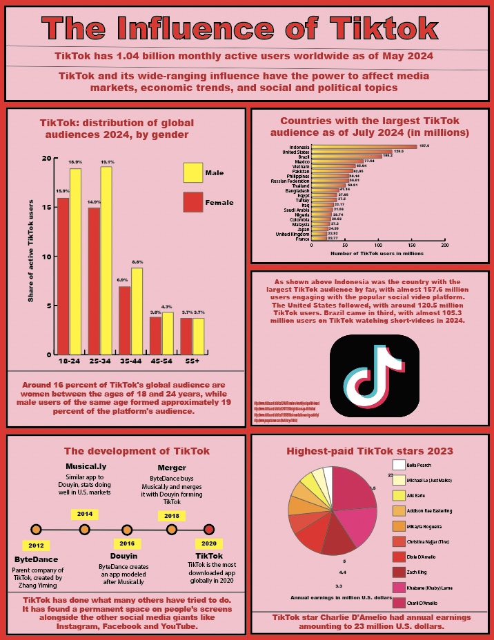 Infographics, Final Tableau Project: The Influence of TikTok